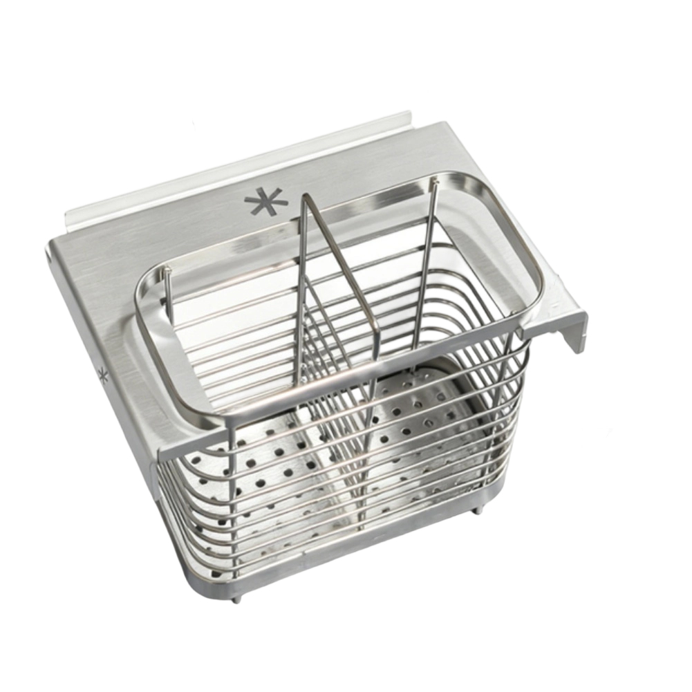 Camping Cooking Basket - Edelstahl-Besteckkorb mit Abtropffunktion für IGT-Tischsysteme –