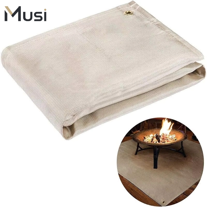 Camping With Cooking - BBQ-Grillmatte, feuerfeste Isoliermatte, hitzebeständige Campingmatten, flammhemmende