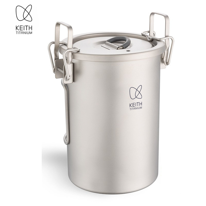 Camping Cooking Tin - KEITH Reiskocher aus reinem Titan, 900