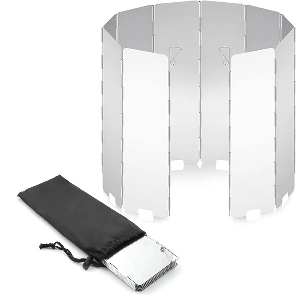 Camping Cooking Lightweight - Leichter Klappbarer Campingkocher-Windschutz - 8/9/10/12/14/16 Platten
