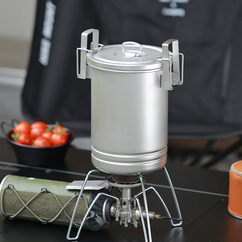 Camping Cooking One Pot - Kochtopf zum Kochen im Freien, tragbarer