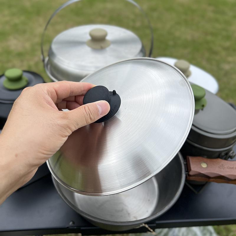 Camping Cooking Hardware - 1 Stück Silikon-Topfdeckelknopf 4,9 cm Ersatz-Saugnapfgriff