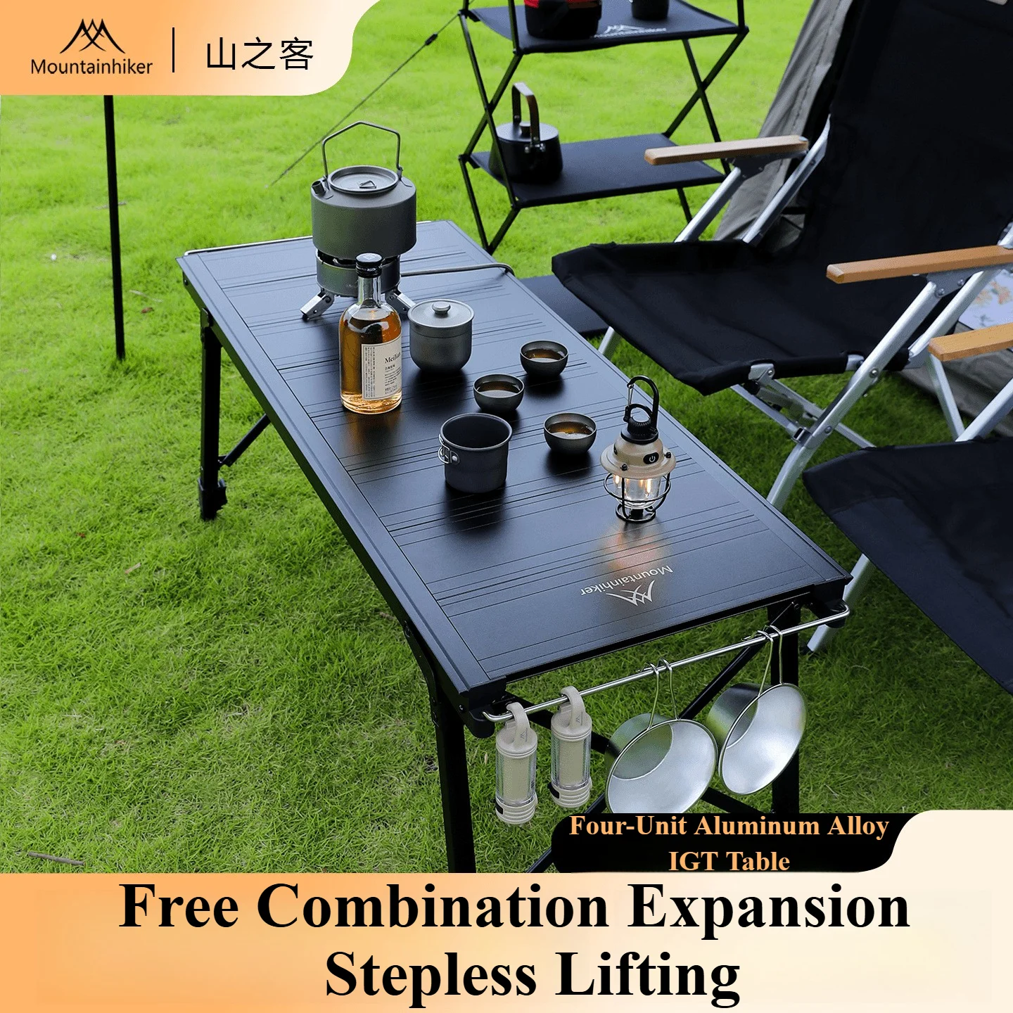 Camping Cooking Table Foldable - Mountainhiker Camping Klapplift Abnehmbare Multi-Einheit IGT