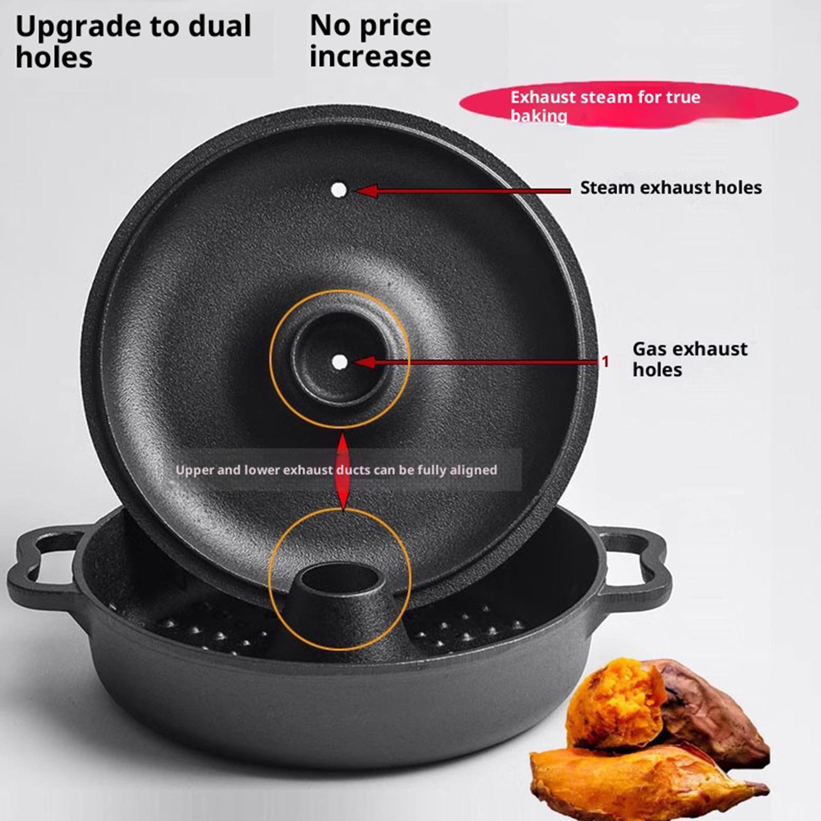 Camping Cooking Ovens - Gusseisenkessel zum Kochen, robustes, hochtemperaturbeständiges Kochgeschirr,