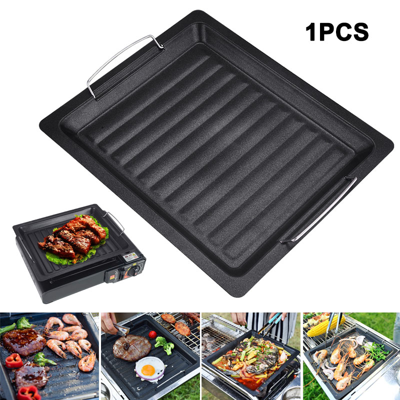 Camping Cooking Hardware - Dicke quadratische Grillpfanne für den Außenbereich