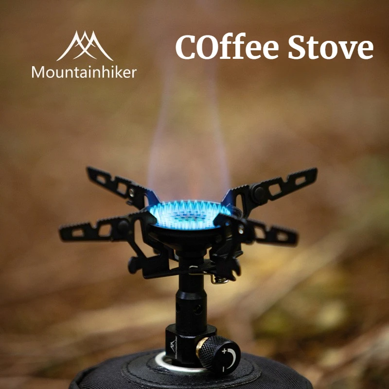 Camping Cooking Light - MOUNTAINHIKER Outdoor 3300W Hochleistungs-Gaskocher Camping Schwarzer