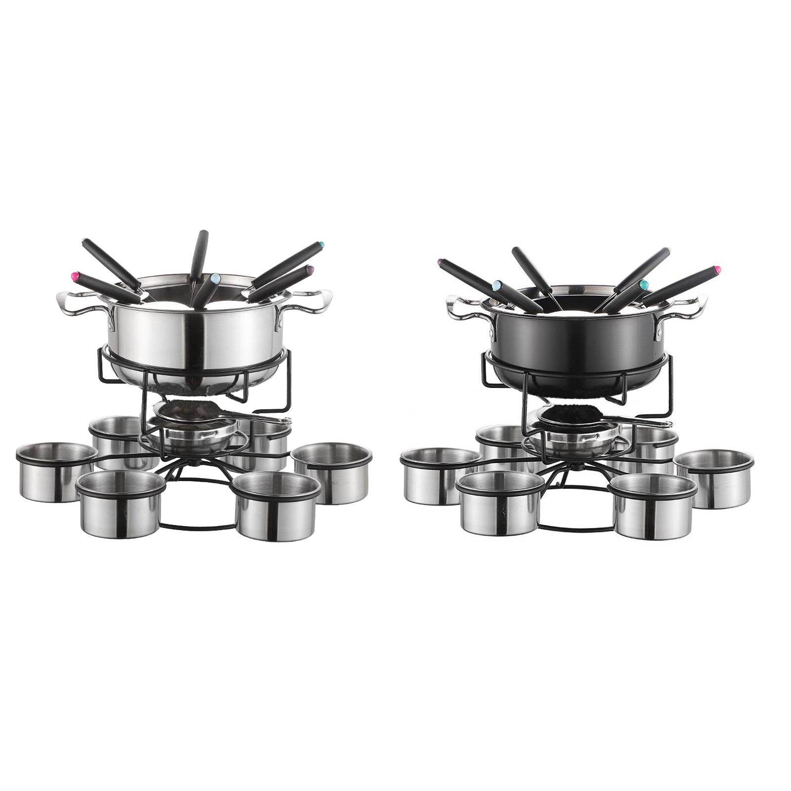 Camping Cooking Stove - Fondue-Topf-Set, Kochherd, verdickt, multifunktional, stabil, Schmelzgerät