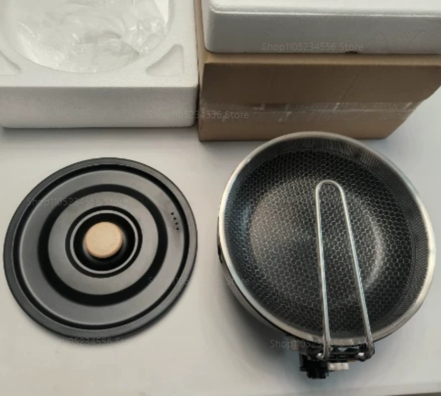 Camping Cooking One Pot - Tragbarer Outdoor-Gasherd, All-in-One-Topf, Reiskochen, Braten, Camping,