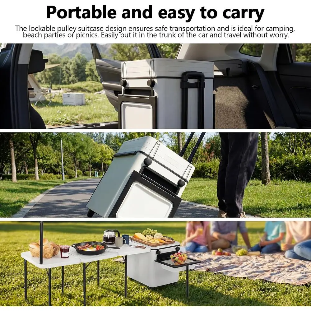 Tragbarer Outdoor-Grillwagen m – Camping Cooking Light Bewertung und Preis
