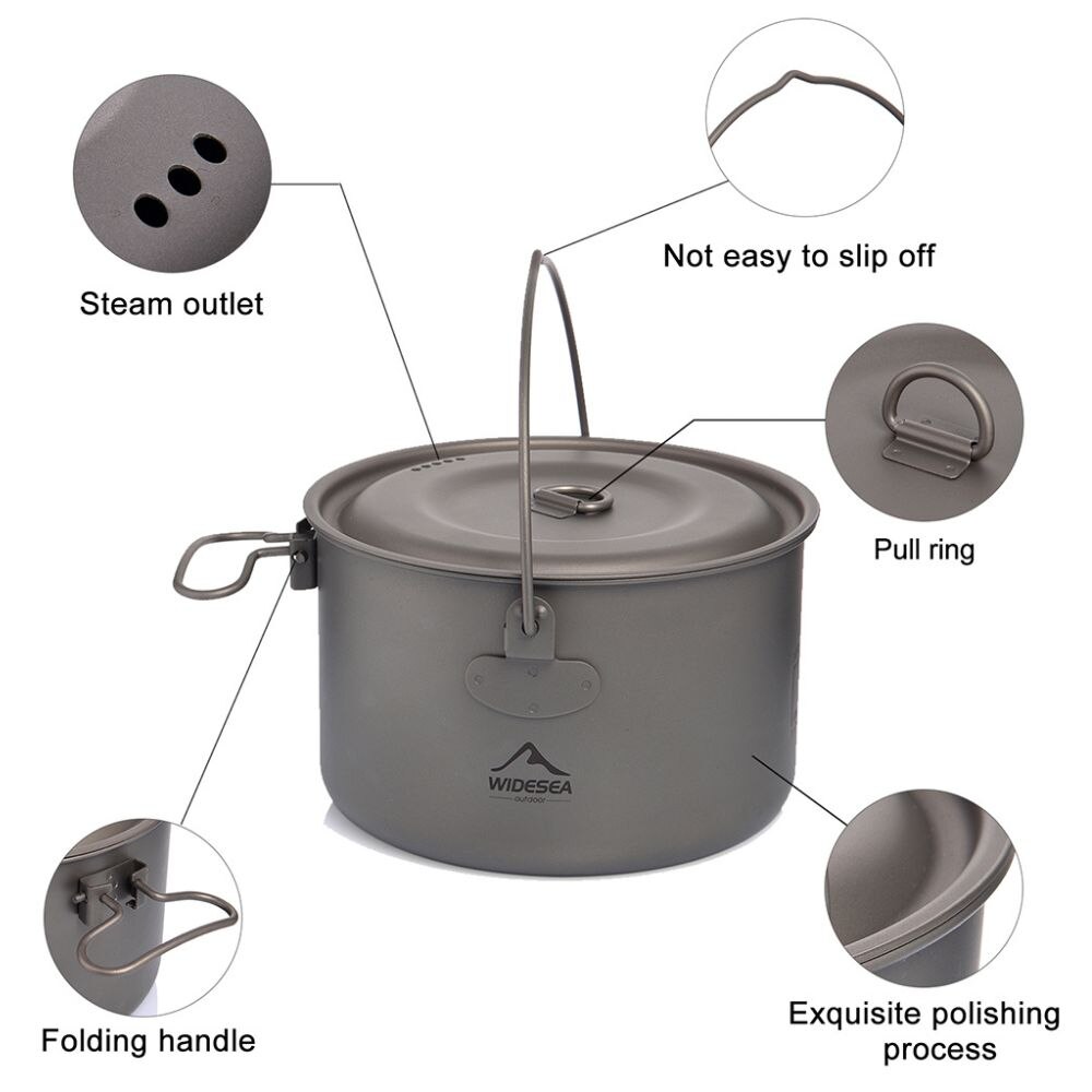 Wideea Camping Geschirr Titan  – Camping Cooking Hardware Bewertung und Preis