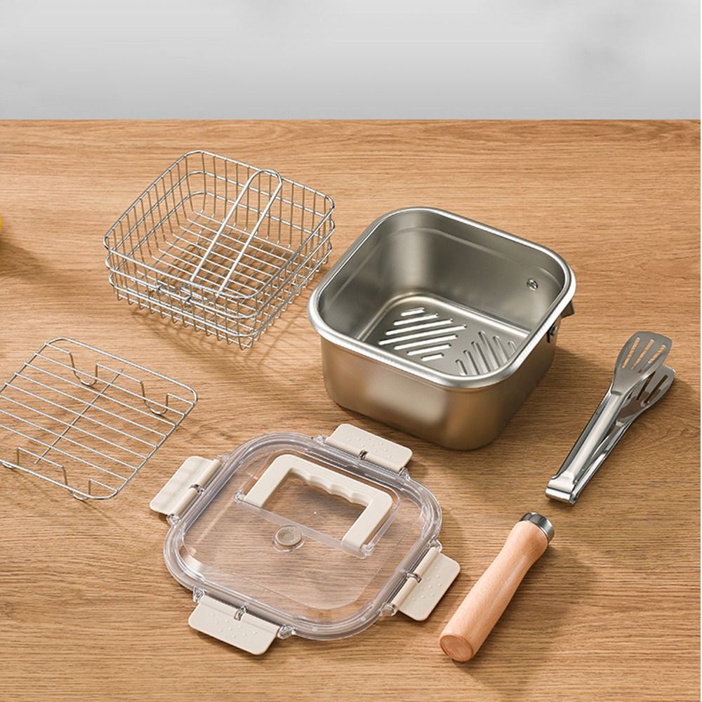 Tragbare Bratpfanne aus Edelst – Camping Cooking Hardware Bewertung und Preis