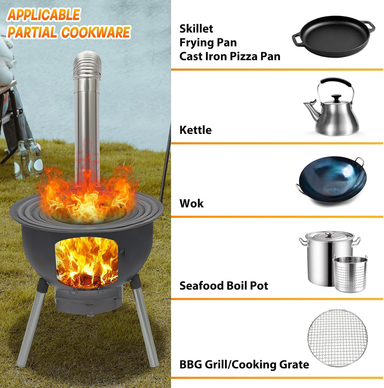 Tragbarer Holzofen für Camping – Camping Cooking Stove Bewertung und Preis