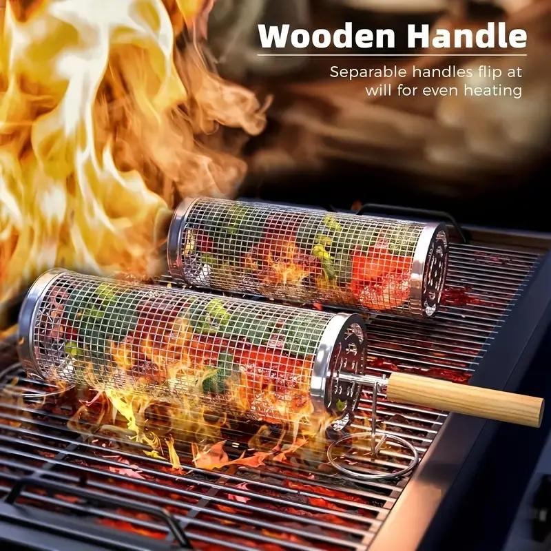 Edelstahl BBQ-Grillkorb, Runde – Camping Cooking Basket Bewertung und Preis