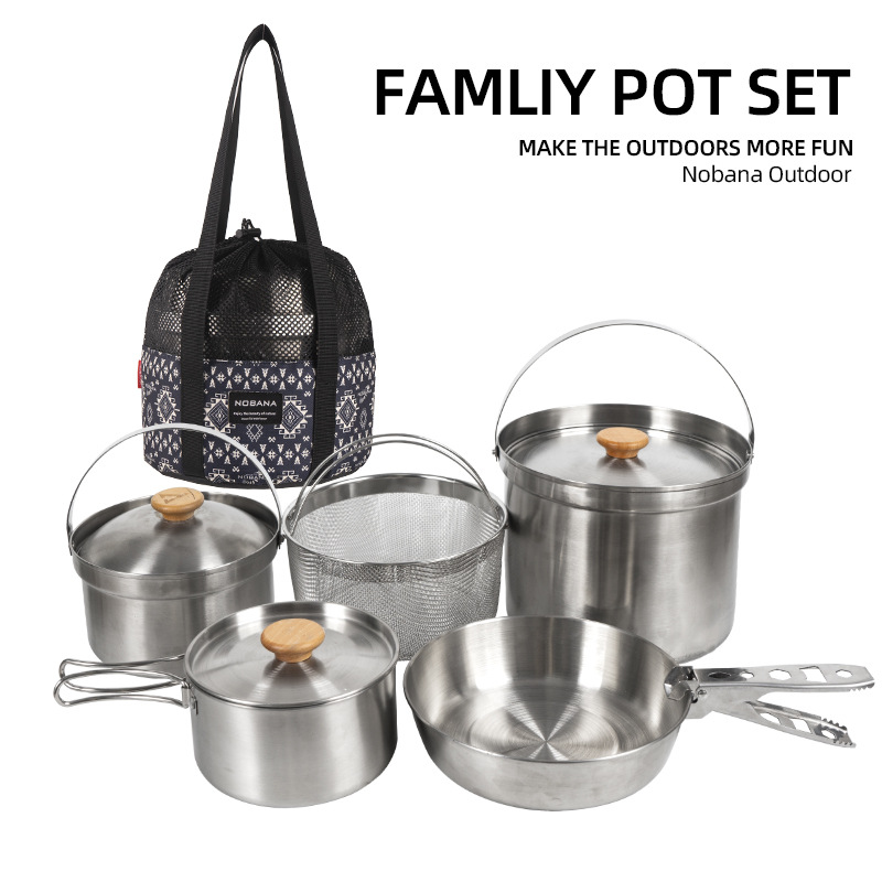 NOBANA Neueste Outdoor Edelsta – Camping Cooking Set With Bag Bewertung und Preis