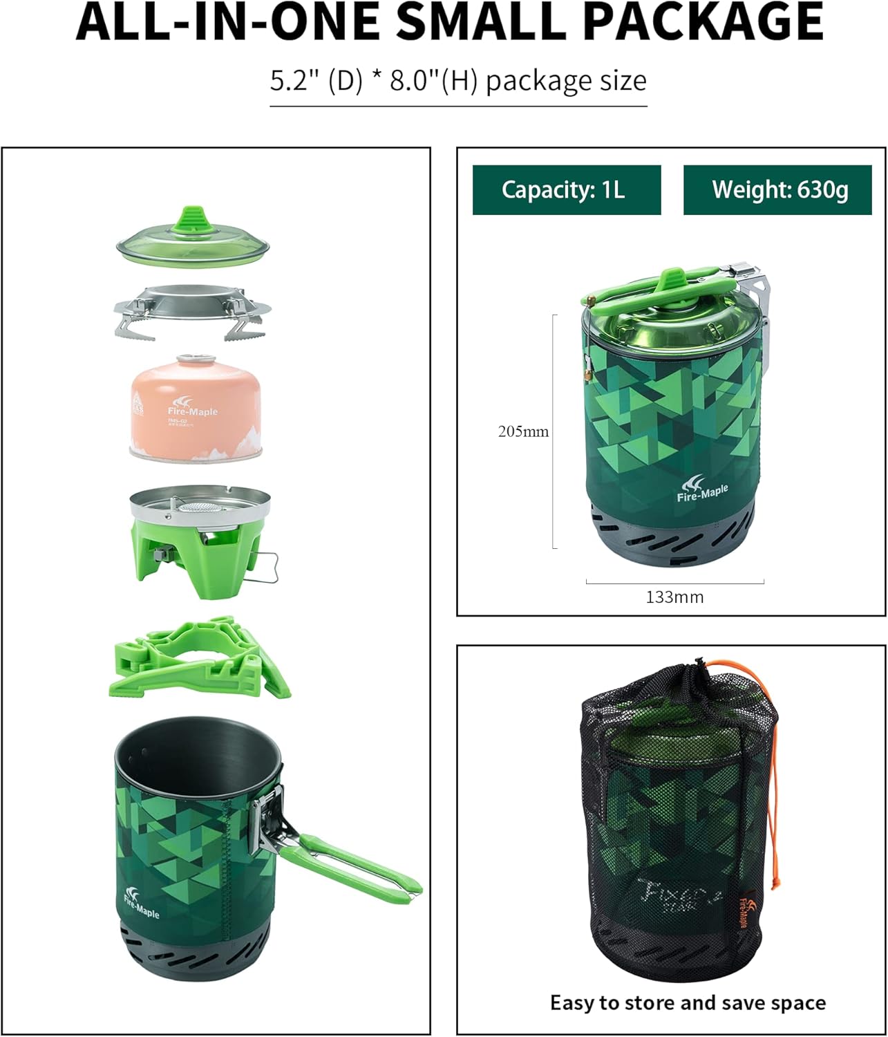Fire-Maple FMS-X2 Kochsystem O – Camping Cooking One Pot Bewertung und Preis