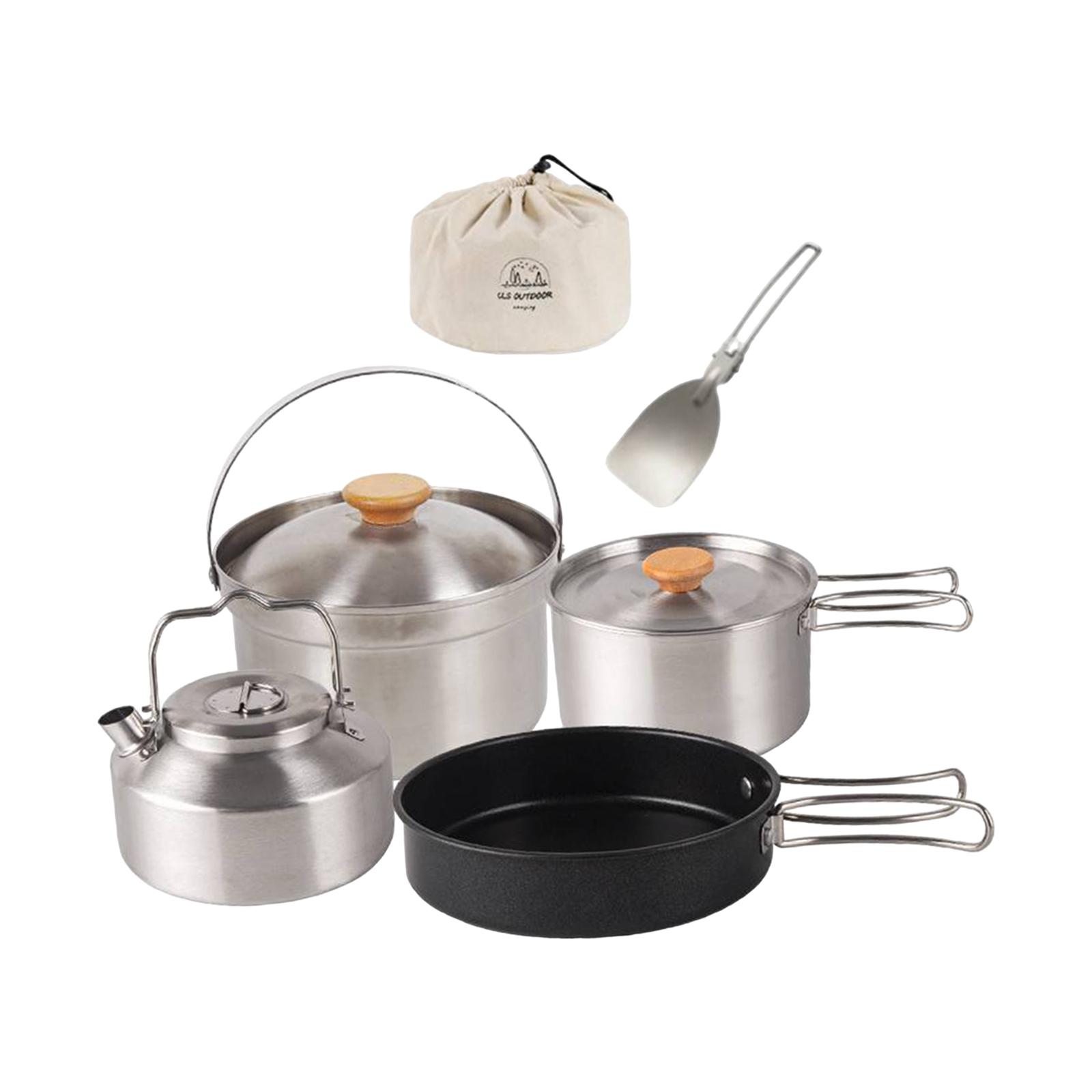 Camping-Kochgeschirr-Set mit A – Camping Cooking Set With Bag Bewertung und Preis