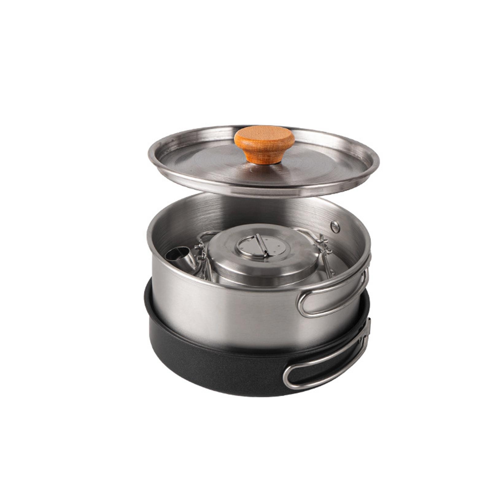 Camping-Kochgeschirr-Set mit A – Camping Cooking Set With Bag Bewertung und Preis