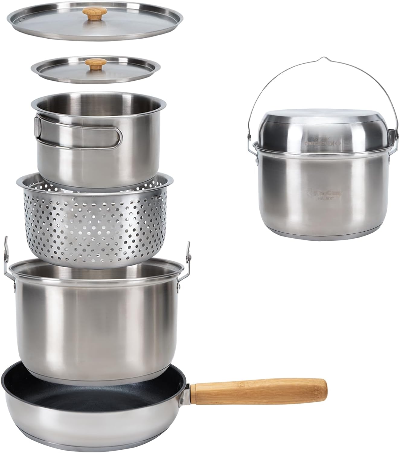 304 Edelstahl Camping-Kochgesc – Camping Cooking Set With Bag Bewertung und Preis