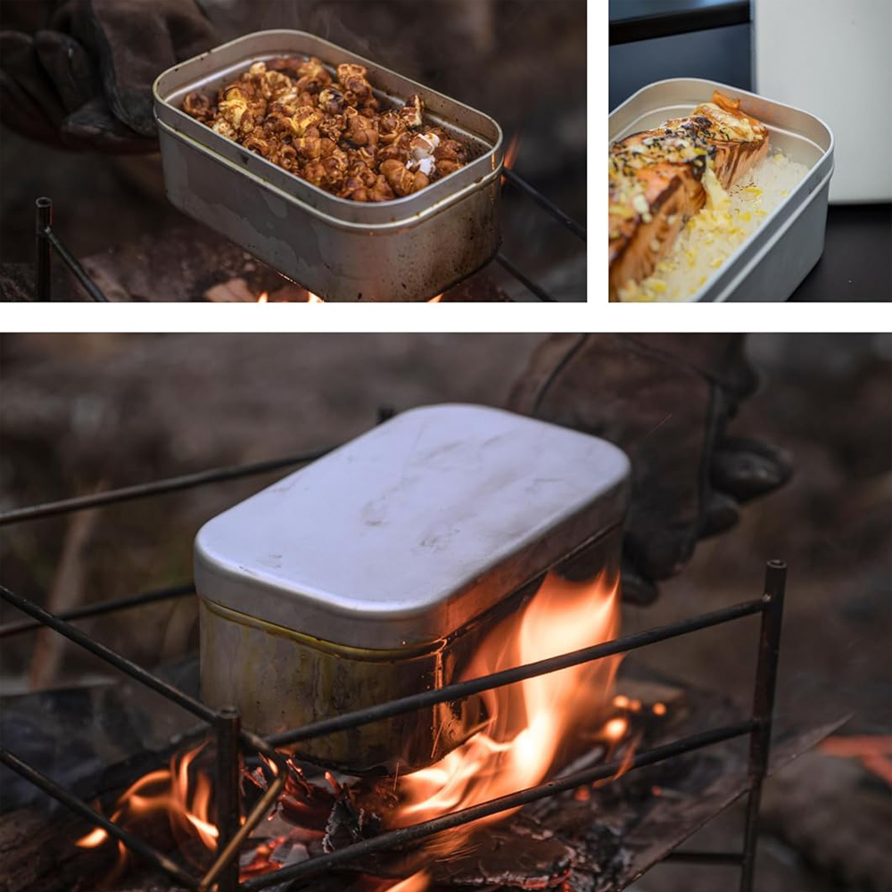 Faltbarer Bento-Box-Griff, Lun – Camping Cooking Tin Bewertung und Preis