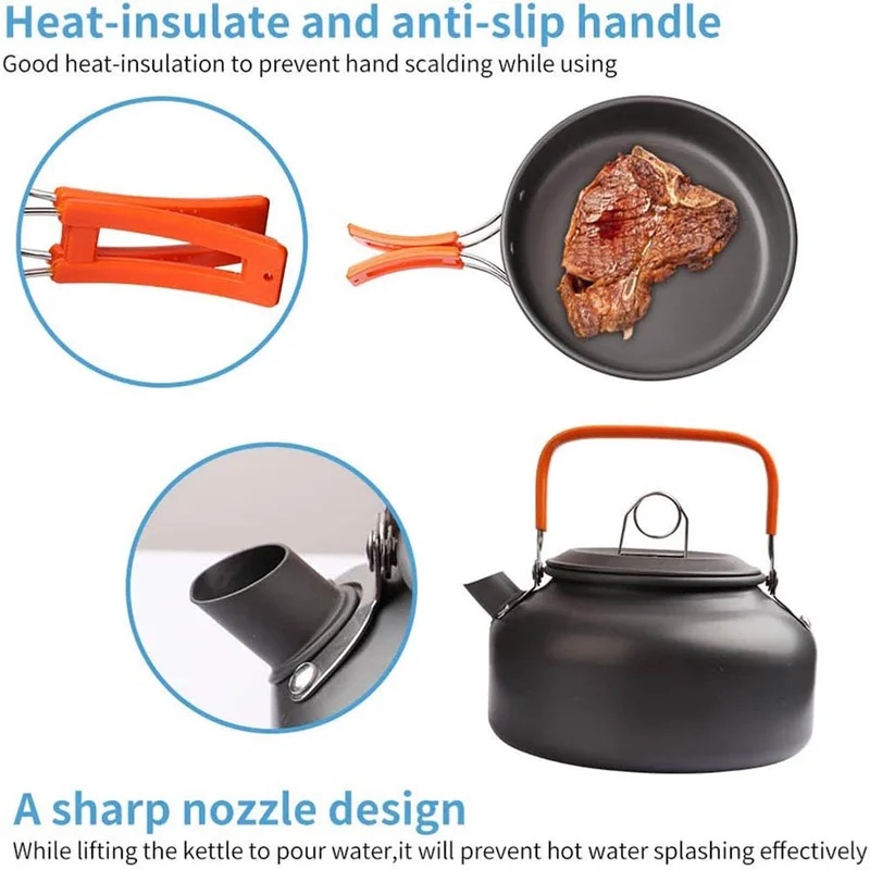 Camping-Kochset, Camping-Kochg – Camping Cooking Hardware Bewertung und Preis